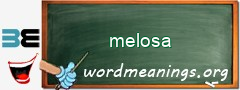 WordMeaning blackboard for melosa